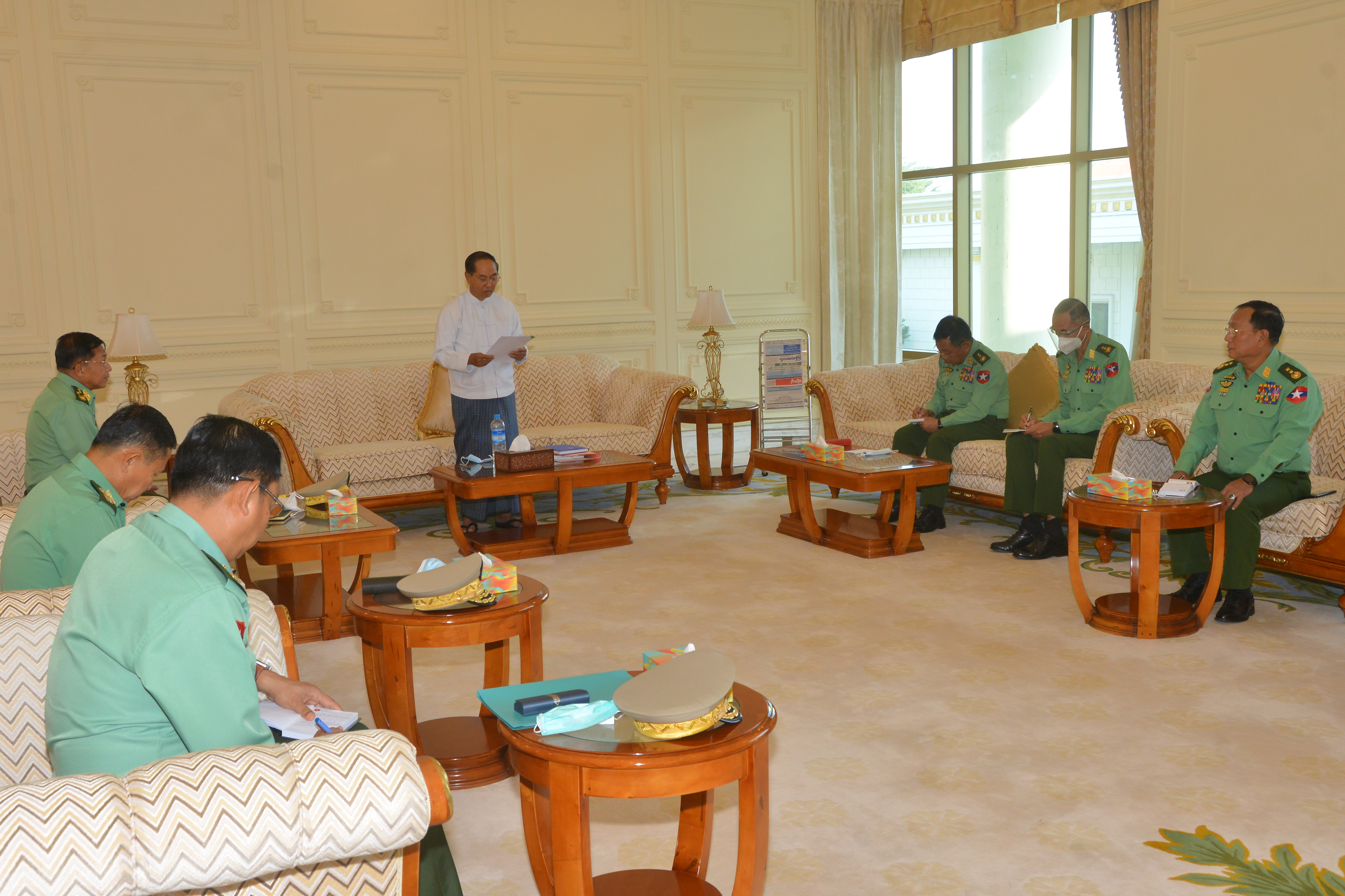 ပြည်ထောင်စုသမ္မတမြန်မာနိုင်ငံတော် “ အမျိုးသားကာကွယ်ရေးနှင့် လုံခြုံရေး ကောင်စီ ” အစည်းအဝေးကျင်းပပြုလုပ်