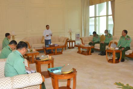 ပြည်ထောင်စုသမ္မတမြန်မာနိုင်ငံတော် “ အမျိုးသားကာကွယ်ရေးနှင့် လုံခြုံရေး ကောင်စီ ” အစည်းအဝေးကျင်းပပြုလုပ်